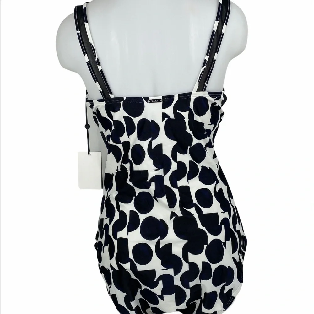 Dkny Mesh Polka Dotted One Piece Swimsuit - Picture 3 of 14